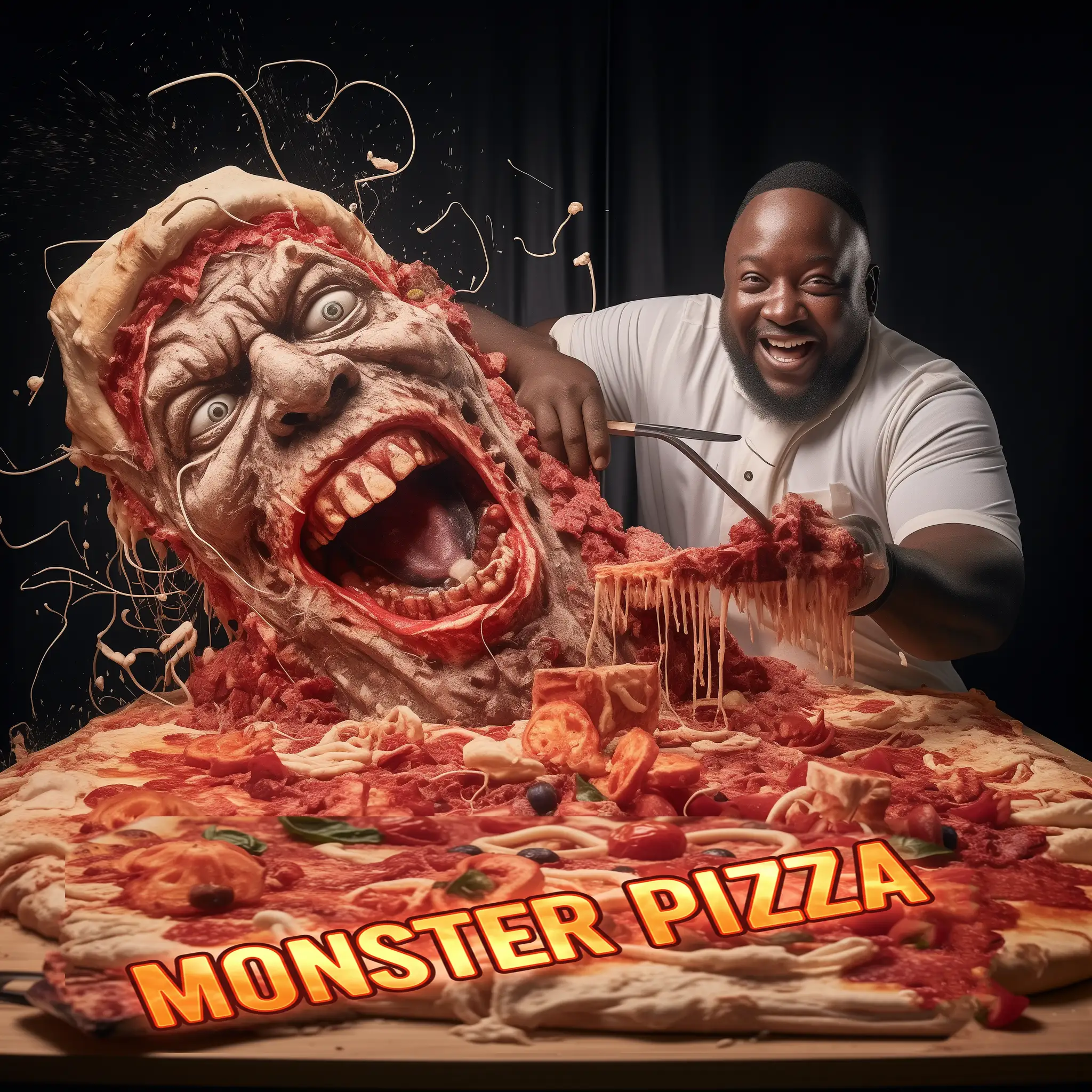 Caribbean fast food pizza advertising AI by Derek Galon- Dominica-3