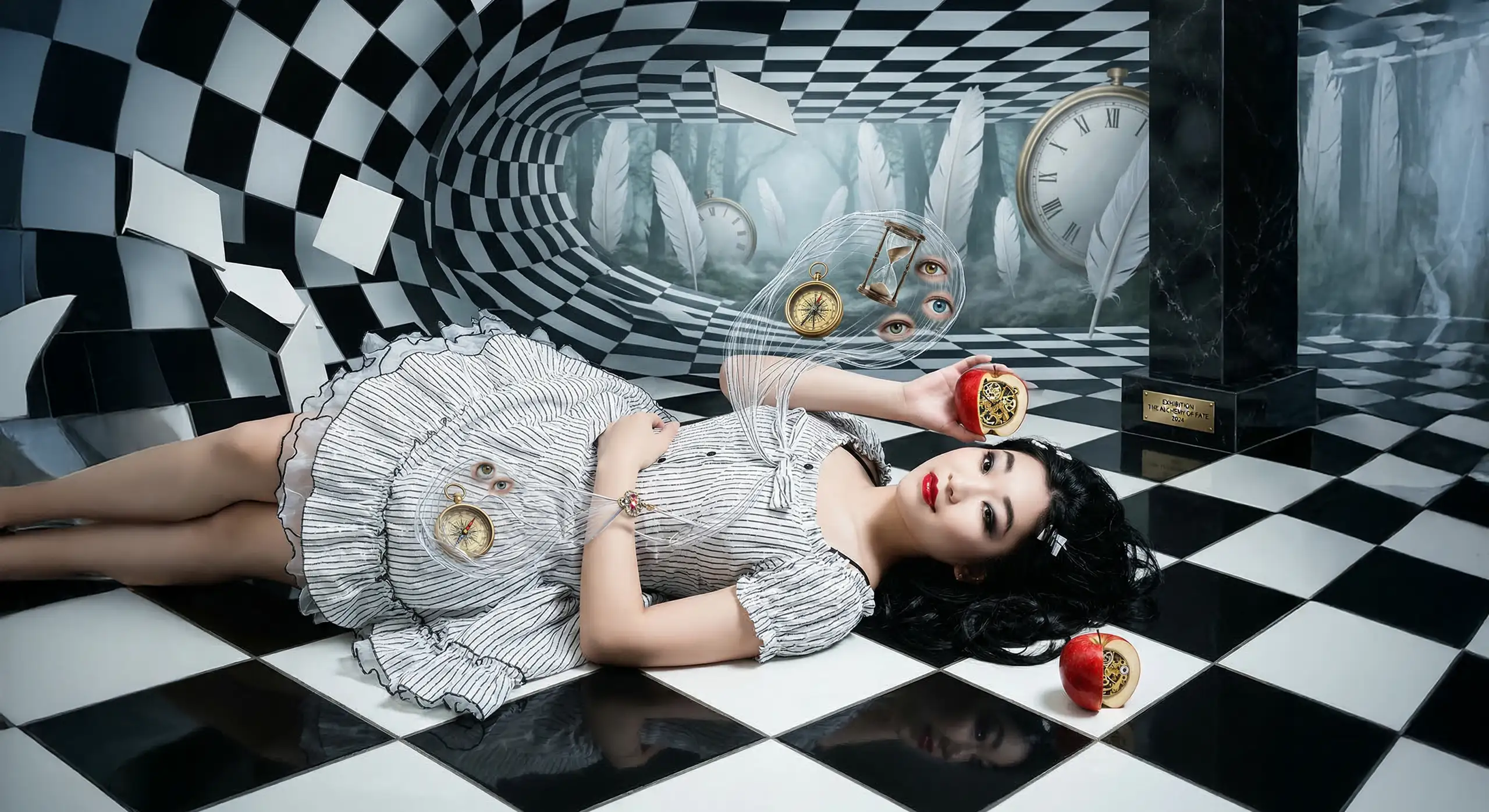 Creative surreal portrait edited with extended reality adding to the style and effect – by Derek Galon, the Caribbean