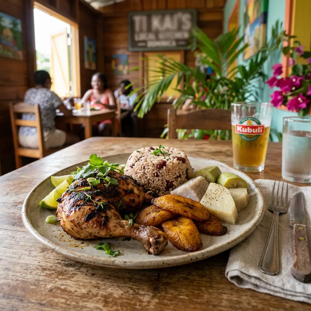 simple advertising for caribbean restaurant using ERA services – by Derek Galon