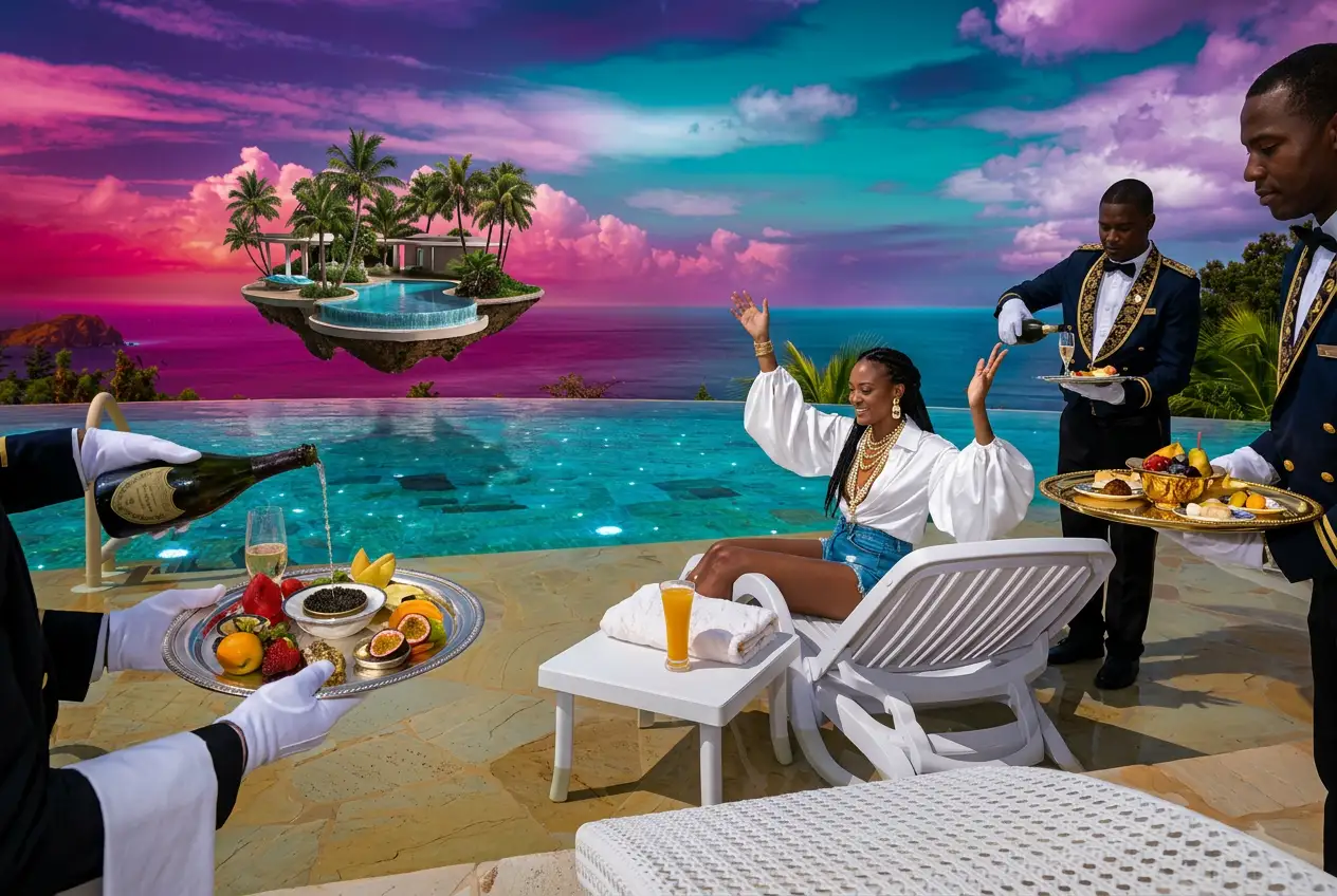 surreal luxe advertising AI photo by derek Galon